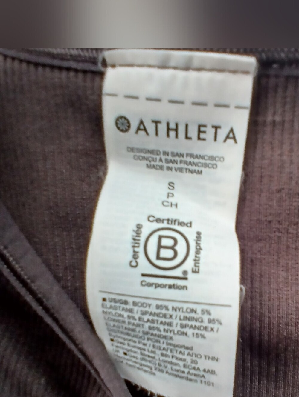 Athleta Aurora Seamless One Shoulder Crop Top Small Athleisure Yoga Dance - Picture 3 of 3
